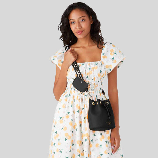 Kate Spade Rosie Mini Bucket Bag Black RS-KC740