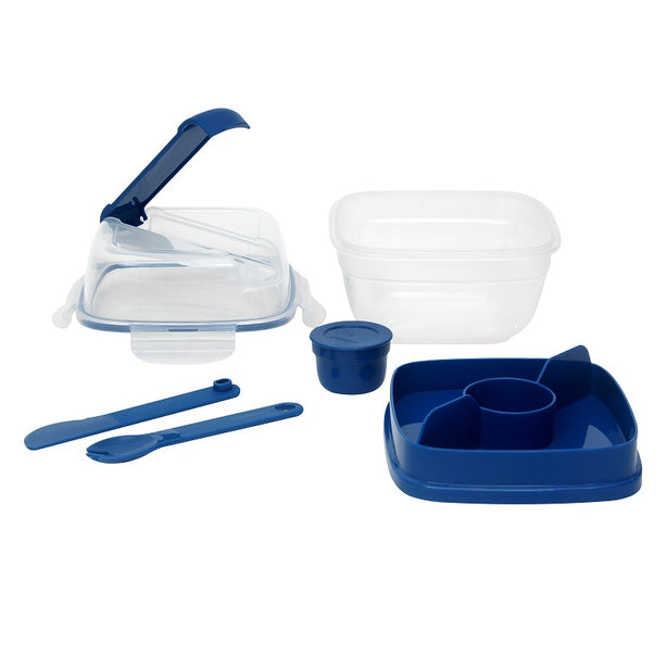 LocknLock To Go Salad Box with Poke and Knife 950ml 2P Set Square