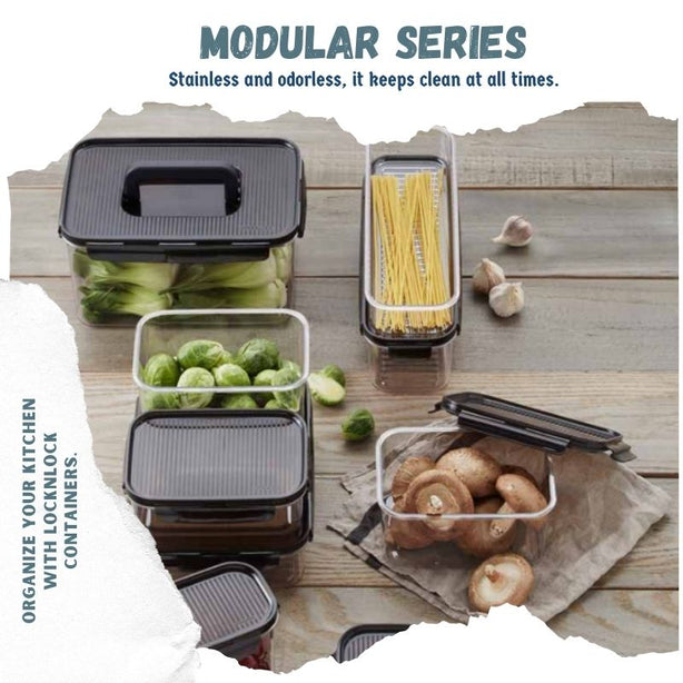 LocknLock Bisfree Modular Food Container With Handle Rect 4.8L
