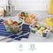 LocknLock Euro Glass Container with Divider 4P Set