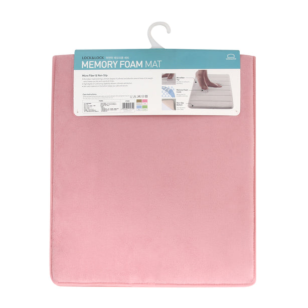 LocknLock Memory Foam Mat L Basic Type Pink