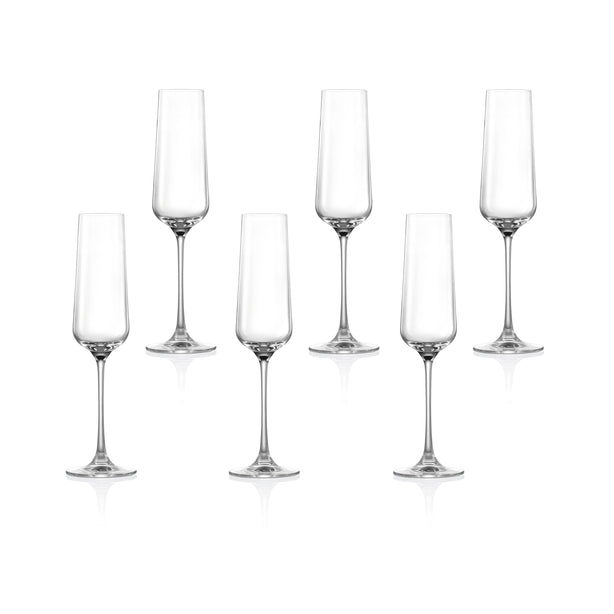 Lucaris Hong Kong Hip Champagne 9oz 270ml 6pcs per set