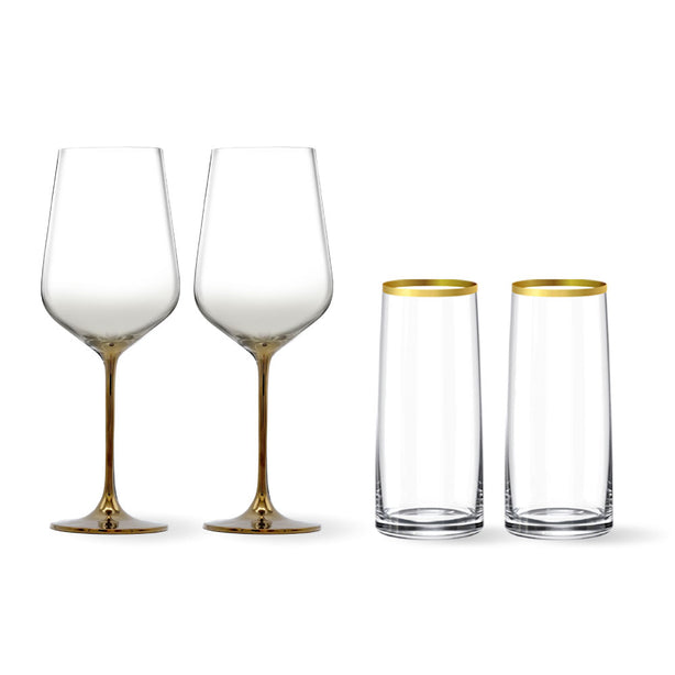 Lucaris Jovail Toast 2pcs Stem & 2pcs Tumb