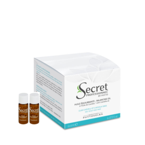Secret Professionnel Balancing Oil Treatment For Oily Scalp And Hair With Camelia Oil 6X4Ml