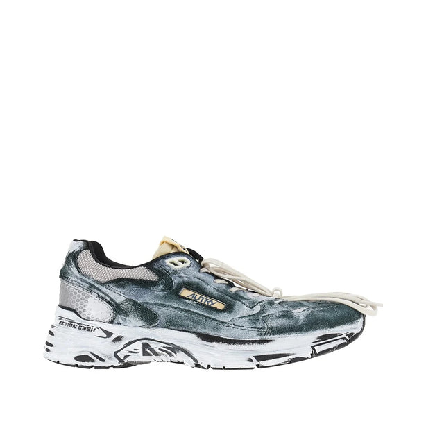 AUTRY Hyperway' suede leather and mesh sneakers