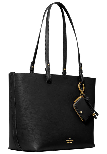 Kate Spade Tessa Tote Bag With Charm - Black