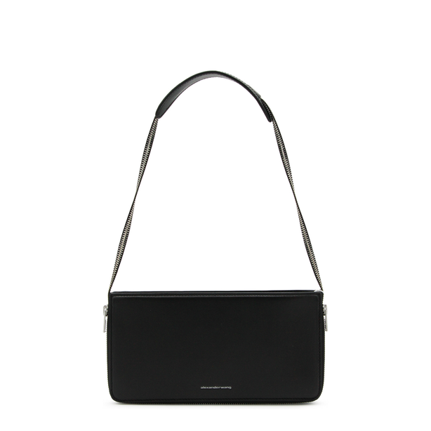 Siren Small Cow Leather Pochette - Black