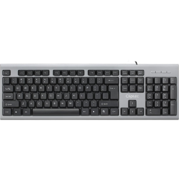 Cliptec RZK262 USB 104 Keys Keyboard And 2400DPI Silent Mouse Combo Set - Black