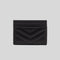 SAINT LAURENT YSL Cassandre Matelasse Card Case In Grain De Poudre Embossed Leather Black RS-423291