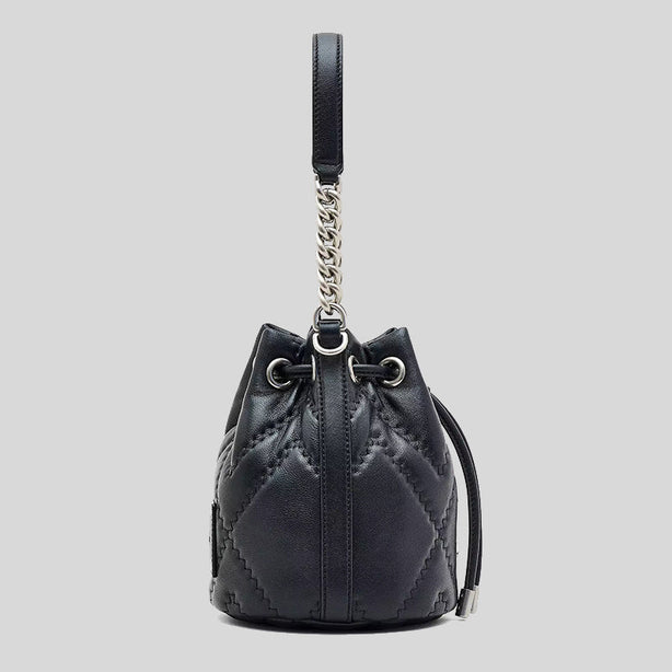 Marc Jacobs The Quilted Leather J Marc Bucket Bag Black RS