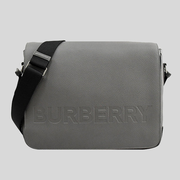 Burberry Bruno Men's Leather Crossbody Bag Grey RS-80528721