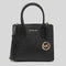 Michael Kors Mercer Medium Pebbled Leather Crossbody Bag Black RS-35S1GM9M2L