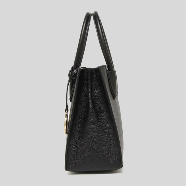Michael Kors Mercer Medium Pebbled Leather Crossbody Bag Black RS-35S1GM9M2L