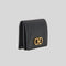 Ferragamo Gancini Leather Credit Card Holder/Small Wallet Black RS-220371