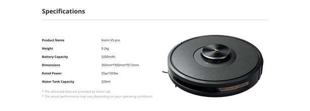 Viomi Robot Vacuum Cleaner V5 Pro