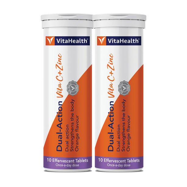 VitaHealth Dual-Action Vita C + Zinc 10s +10s