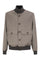 Virgin Wool Bomber Jacket with Cashmere Knit Details