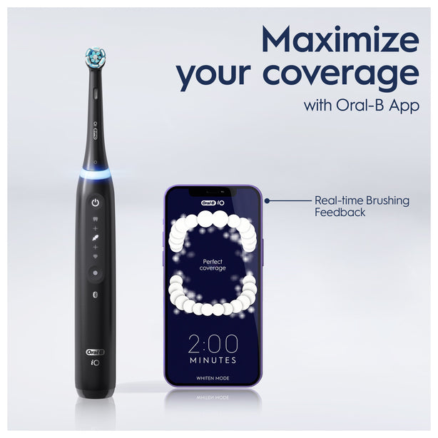 Oral-B iO Series 5 Electric Toothbrush with Micro Vibration Bluetooth A.I 3D Teeth Tracking Interactive Display