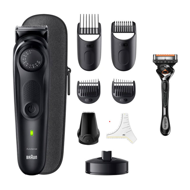 Braun BT7440 Pro Beard Trimmer 7 With ProBlade, Precision Wheel, 8 barbering tools, 100min runtime