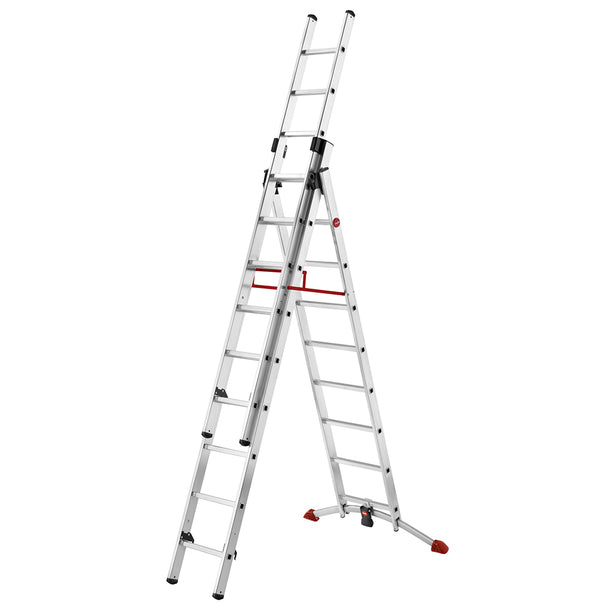H9309-507 Hailo Profilot Combination Ladder (2X9 + 1X8)
