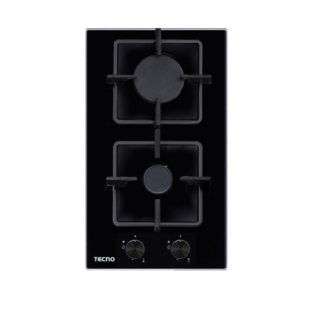 Tecno-TA312SRSV 30cm Double Burner Tempered Glass Domino Hob