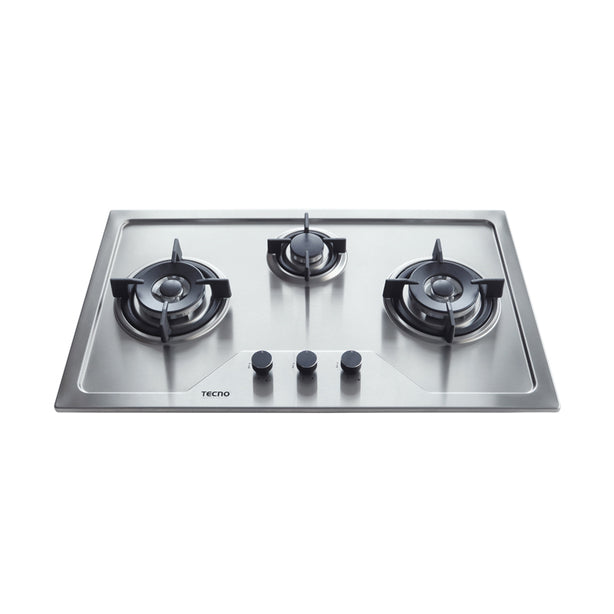 Tecno-TS8633TRSV 3-Burner 86cm Stainless Steel Hob