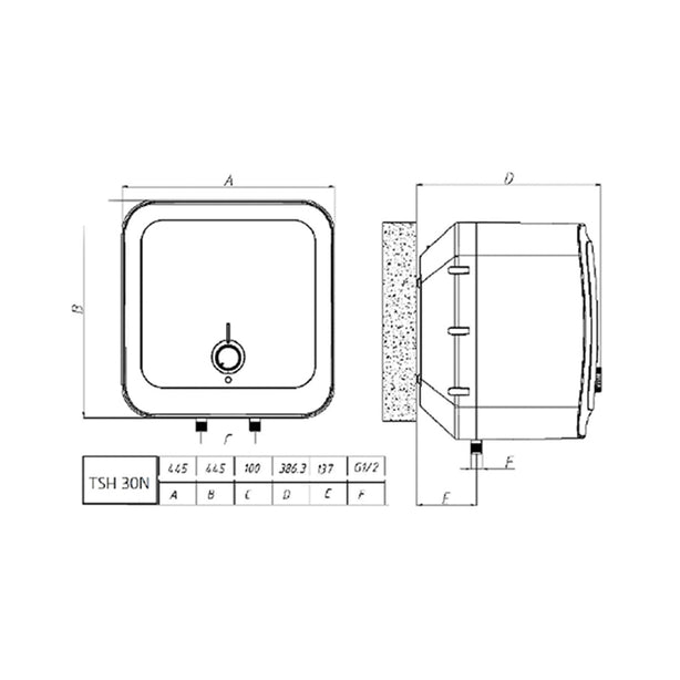 Tecno-TSH30N (30L) Storage Water Heater