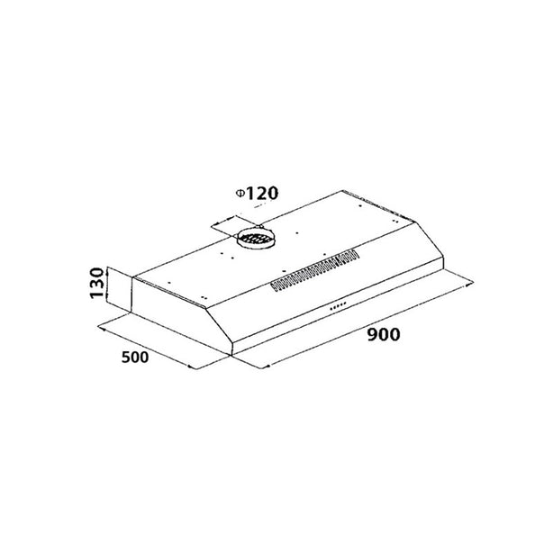 Tecno-KA298 90CM Slim Line Cooker Hood