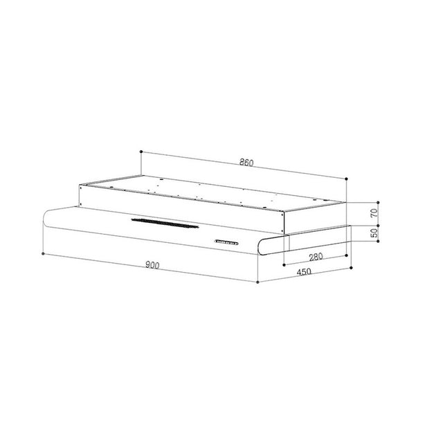Tecno-TH958TL Slim Line Cooker Hood with Round Profile
