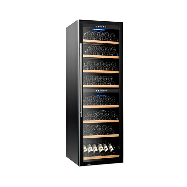 Tecno-SW180 Black Wine Chiller (176 Bottles) Dual Temperature Zone