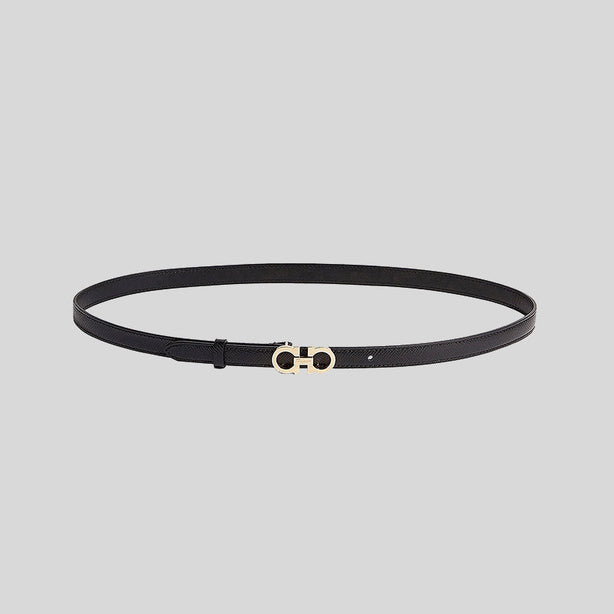 Ferragamo Women's Sized Gancini Belt Black RS-675180