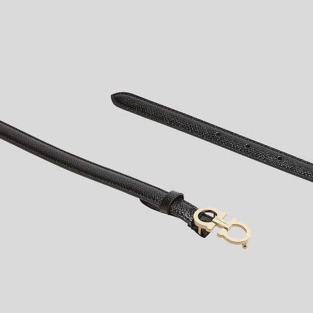 Ferragamo Women's Sized Gancini Belt Black RS-675180
