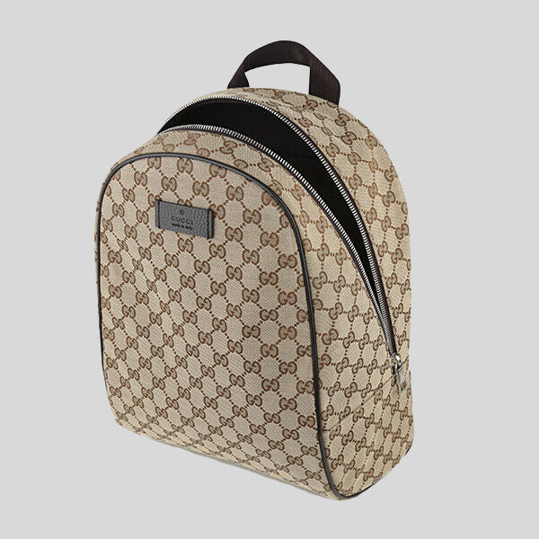 GUCCI Unisex Signature GG Canvas Backpack Bag Beige RS-449906