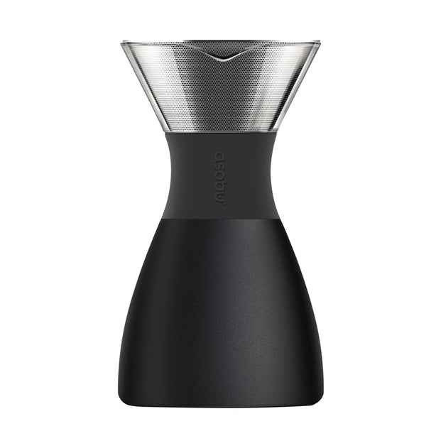 Apo300Bk Asobu Pour Over Hot Brew Coffee Black 1.1L