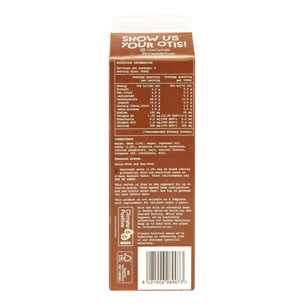 Otis Oat Milk - Chocolate (1L x 6)
