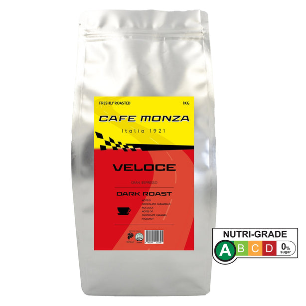 Cafe Monza Coffee Beans 1kg - Veloce Blend