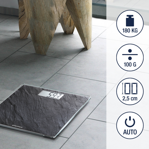 S63881 Soehnle Psd Style Sense Compact 300 Slate (Personal Scale Digital)