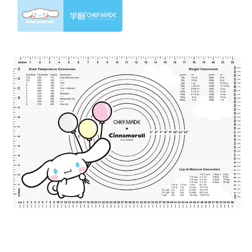 Chefmade Silicone Baking Mat L70Xw49.5Cm, Cinnamon Roll, Chefmade
