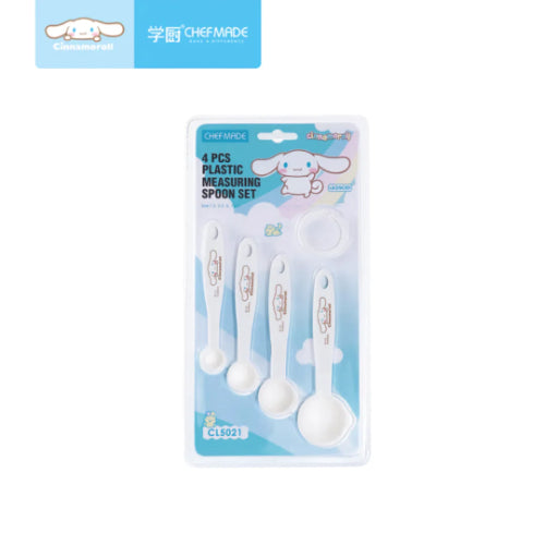 Chefmade Plastic Measuring Spoon 4Pcs/Set Cinnamon Roll