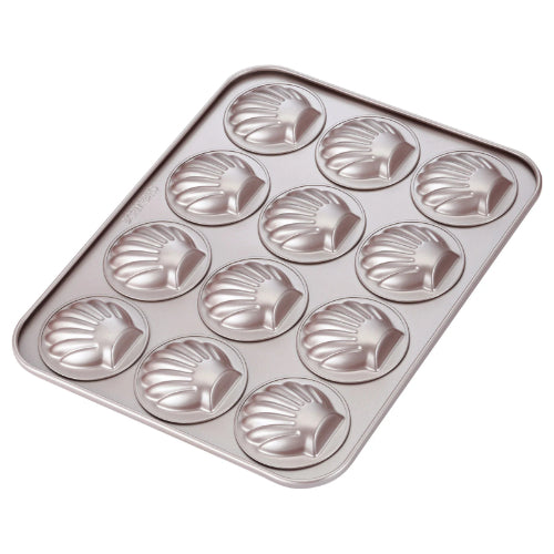 Chefmade Non-Stick 12 Cup Shell Madeleine Cake Pan