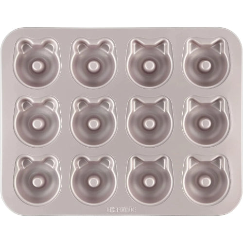 Chefmade Non-Stick 12Cup Bear & Cat Cake Mould