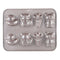 Chefmade Non-Stick 8 Cup Four Shapes Cake Pan