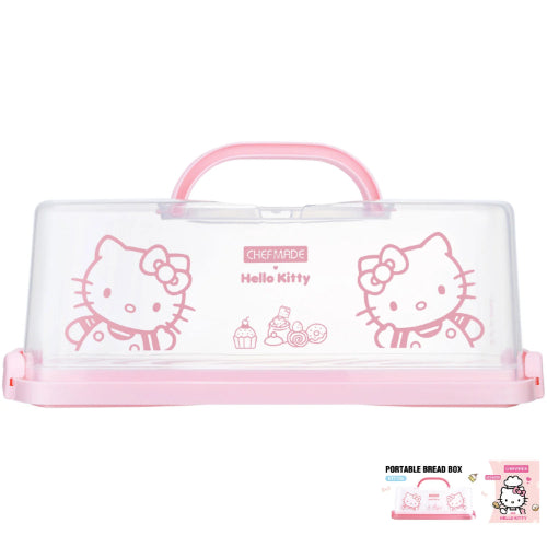 Chefmade Pp Portable Bread Box, Pink, Hello Kitty