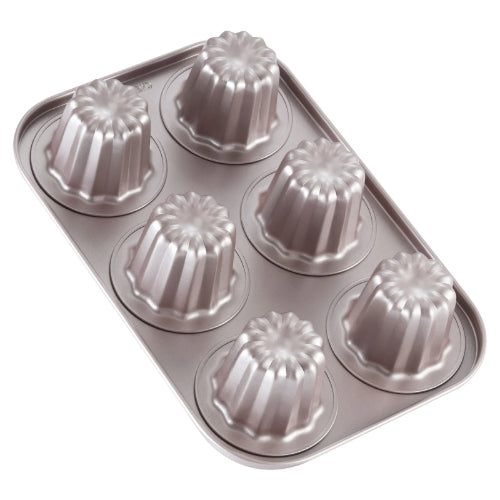 Chefmade Non-Stick 6Cup Canele Mould