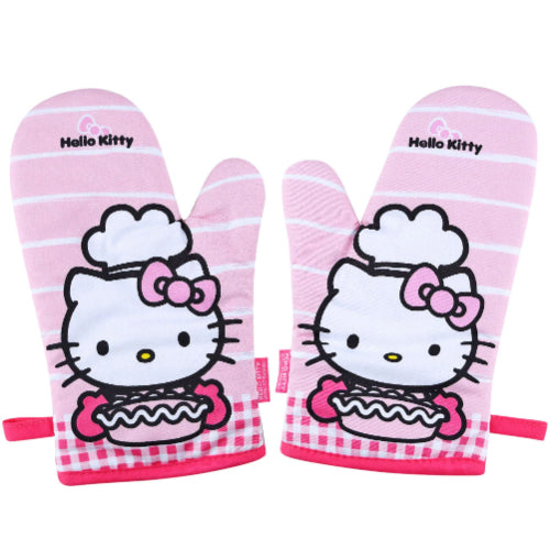 Chefmade Cotton Polyester Oven Mitt 2Pcs/Set, Hello Kitty