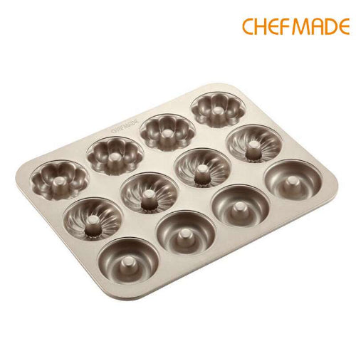 Chefmade Non-Stick 12 Cup Donut Pan