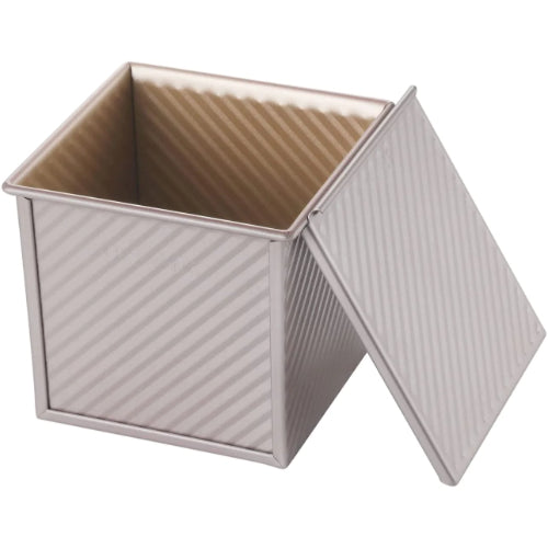 Chefmade Non-Stick Corrugated Square Loaf Pan With Cover