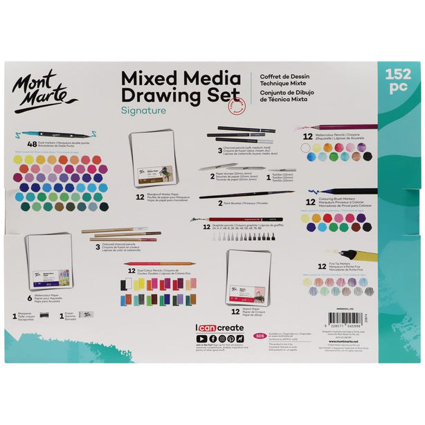 Mont Marte Mixed Media Drawing Set 152pc