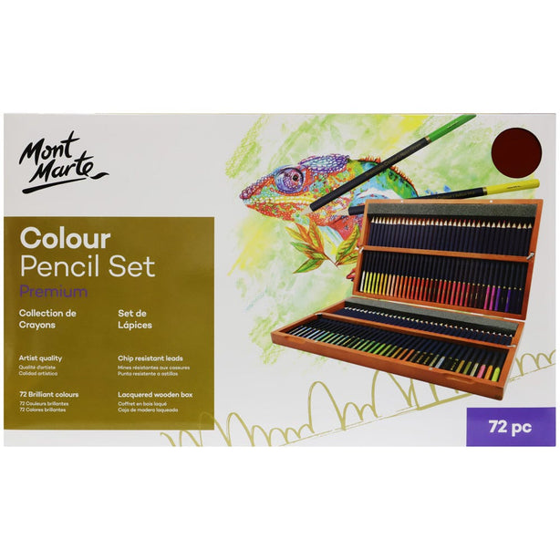 Mont Marte Premium Colour Pencils Box Set 72pc