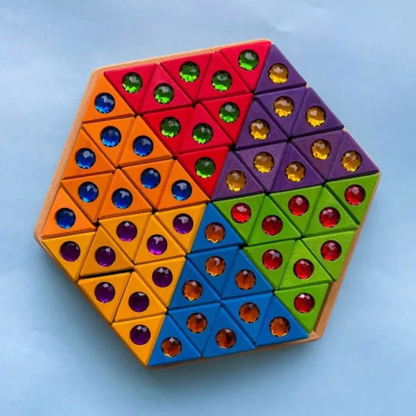 Bauspiel Sparkling Triangles (54 Pieces)